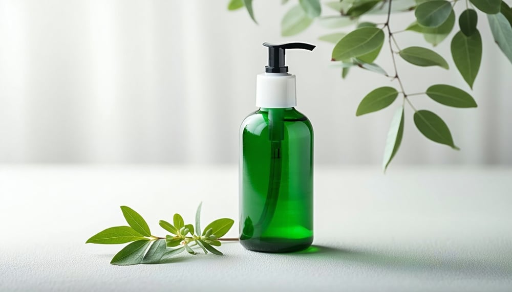Natural face cleanser with gentle exfoliating properties